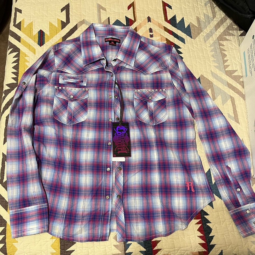 Rock & Roll Cowgirl XL women’s shirt